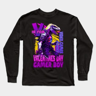 V is for Valentines: The Fun and Funny Gamer T-Shirt Collection Long Sleeve T-Shirt